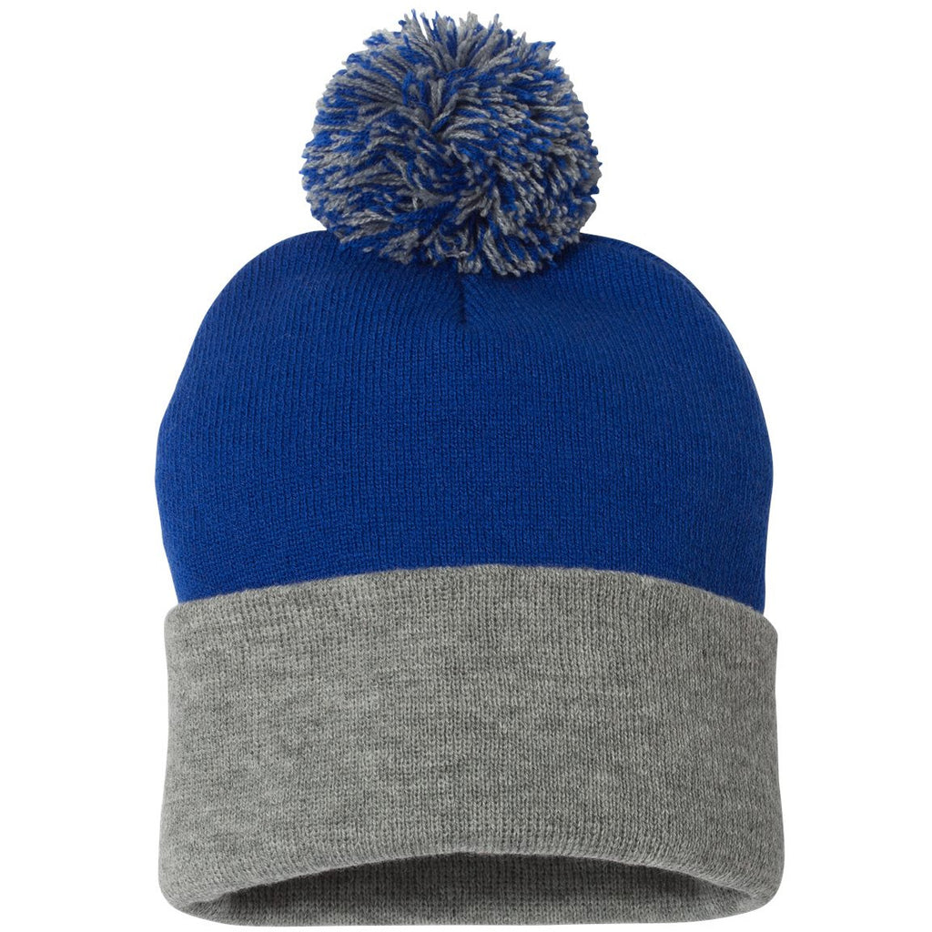 Royal/ Light Heather Grey