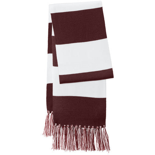 Maroon/ White