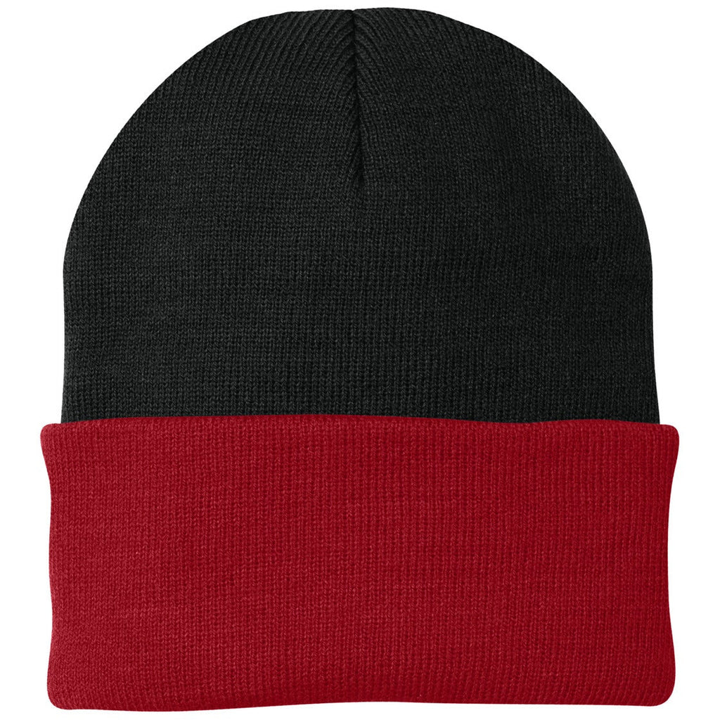 Black/ Athletic Red